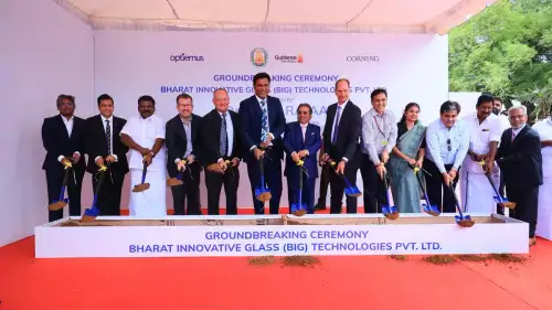 Corning, Optiemus Infracom break ground on India’s first cover-glass finishing facility in TN