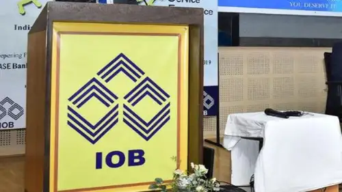 Shares of Indian Overseas Bank ended at ₹57.46, down by ₹1.55, or 2.63%, on the BSE.