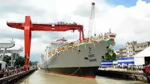 Mazagon Dock Shipbuilders reported a 121.45% jump in net profit for the quarter ending June to Rs 696.10 crore, helped by sharply lower costs.