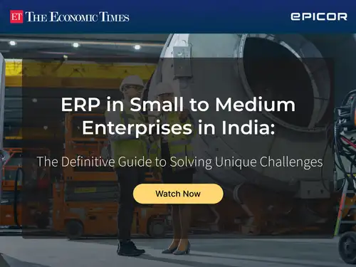 Sunil Jain, President and Executive Director of Rajoo Engineers Limited, Biren Parikh, CIO of Symphony Limited, and Vishal Raj Saini, Country Head – India and Indian Subcontinent at Epicor Software participated in the third episode of the EconomicTimes.com x Epicor webinar series. Here are the highlights.