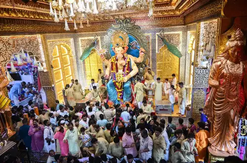 Mumbaikars have purchased 55 kg of gold for Ganesh Chaturthi, 15 kg more than last year, driven by a positive market sentiment following a duty cut. The rise in gold offerings marks the beginning of the festive season and wedding season, with jewellery retailers seeing increased demand.