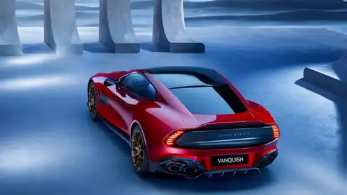 Aston Martin has introduced its new flagship model, the Vanquish. Priced at $429,000, this luxurious coupe features a carbon-fiber body and a leather-and-cashmere interior. It is powered by a twin-turbocharged 5.2-litre V-12 engine producing 824 horsepower, reaching a top speed of 214 miles per hour.