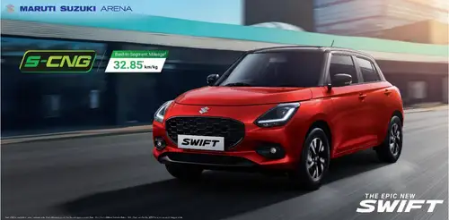 Maruti Suzuki's Indian subsidiary has launched the S-CNG variant of the Epic New Swift, boasting a fuel efficiency of 32.85 km/kg. The new model features a Z-series Dual VVT engine, available in three variants with enhanced safety and comfort features. Prices start at Rs 8.19 lakh ex-showroom.