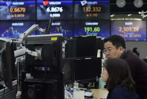 Japanese shares led regional gains as the yen’s slide on Tuesday boosted the outlook for the nation’s exporters. The dollar bounced in New York following stronger-than-expected retail-sales data. Hong Kong is shut for a holiday, while Chinese stocks listed on mainland markets will resume trading after a break.