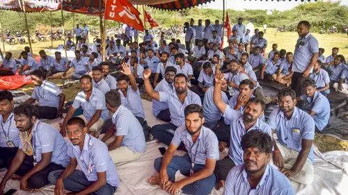 Samsung Workers' Strike: Samsung workers at the electronics giant's facility in India's southern state of Tamil Nadu are on a prolonged strike demanding improved wages, union recognition, and better working conditions.